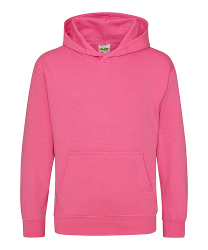 Personalised Hoodies - Mid Pink AWDis Just Hoods Kids hoodie