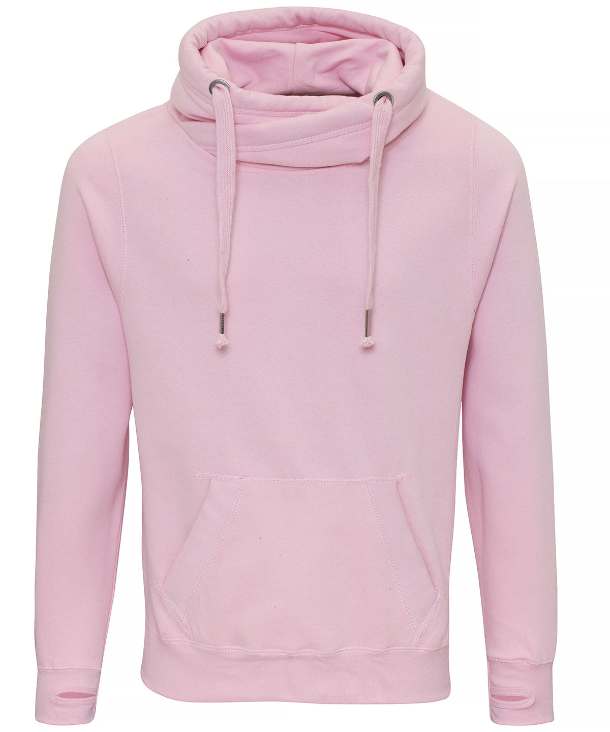 Personalised Hoodies - Light Pink AWDis Just Hoods Cross neck hoodie