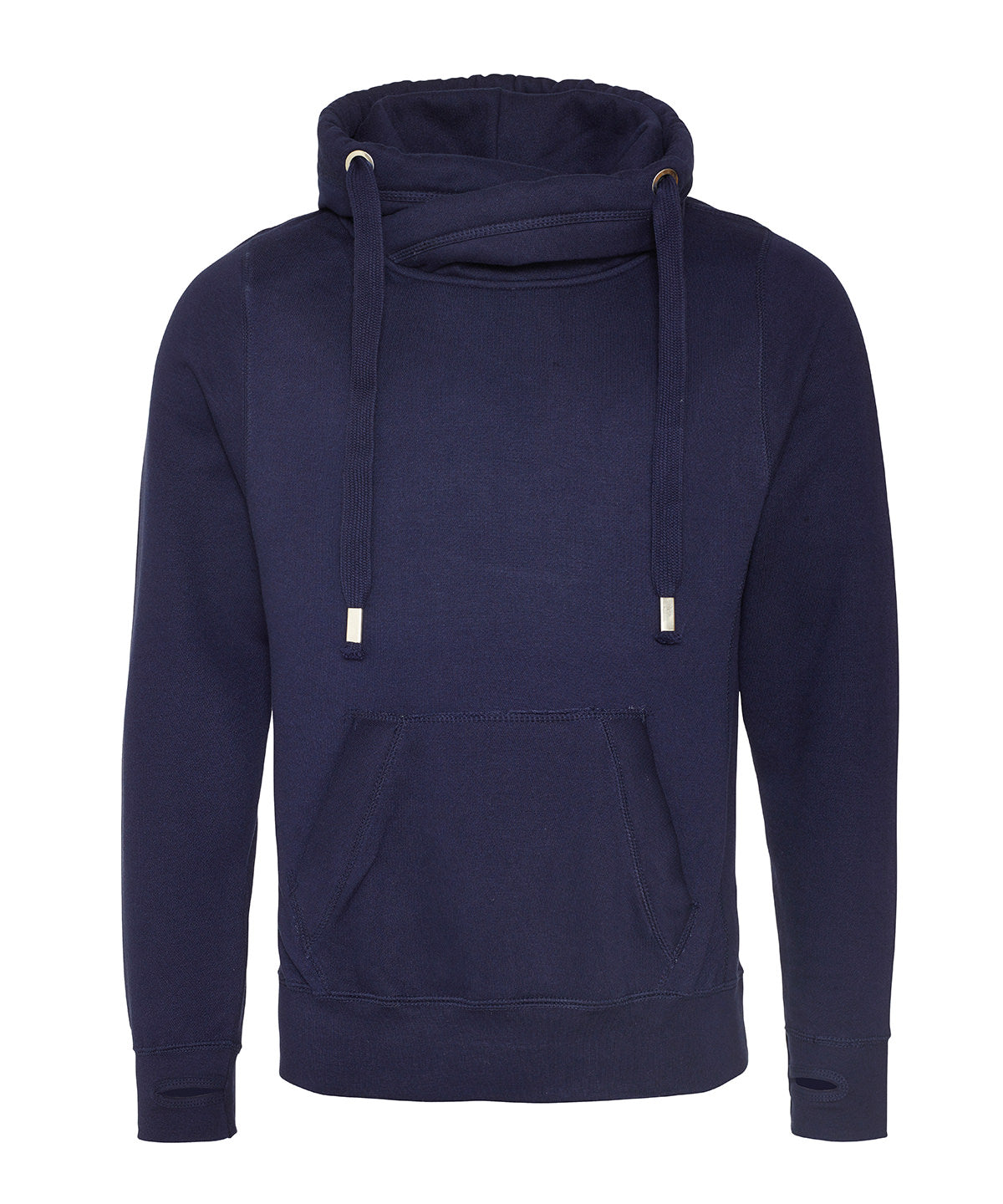 Personalised Hoodies - Black AWDis Just Hoods Cross neck hoodie