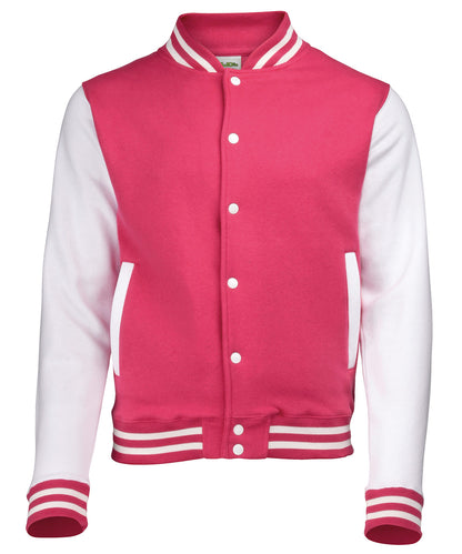 Personalised Jackets - Burgundy AWDis Just Hoods Varsity jacket