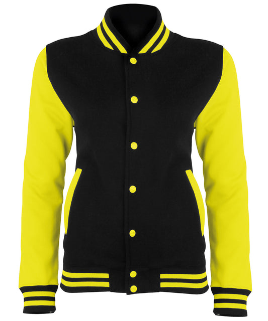 Personalised Sweatshirts - AWDis Just Hoods Electric varsity jacket