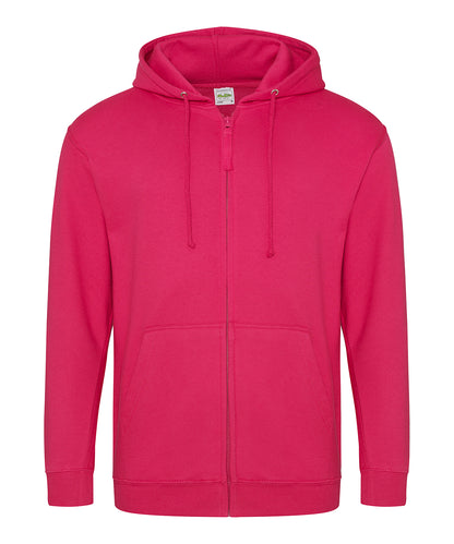 Personalised Hoodies - Mid Orange AWDis Just Hoods Zoodie