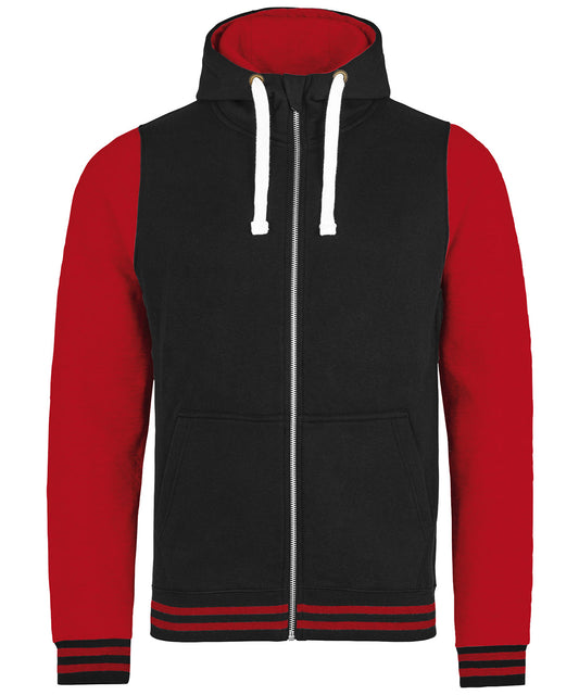 Personalised Hoodies - AWDis Just Hoods Urban varsity zoodie