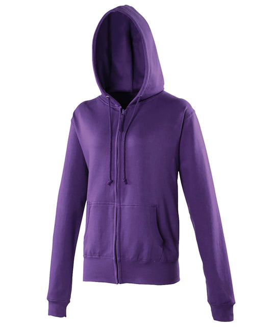 Personalised Hoodies - AWDis Just Hoods Women's zoodie