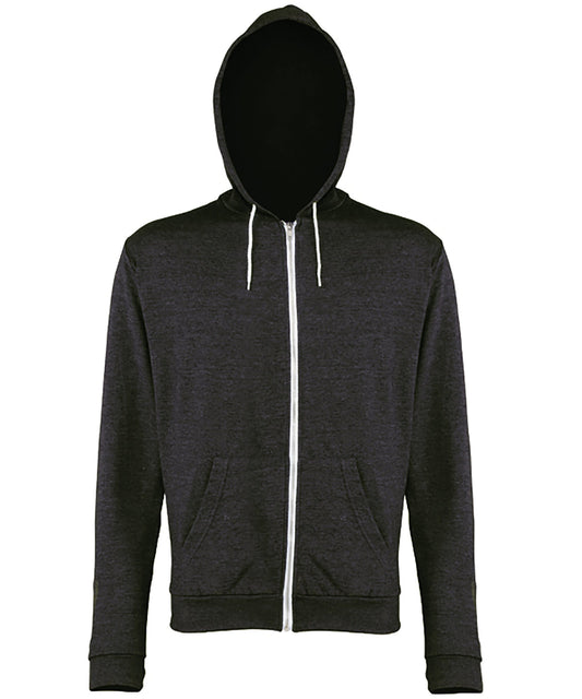 Personalised Hoodies - AWDis Just Hoods Heather zoodie