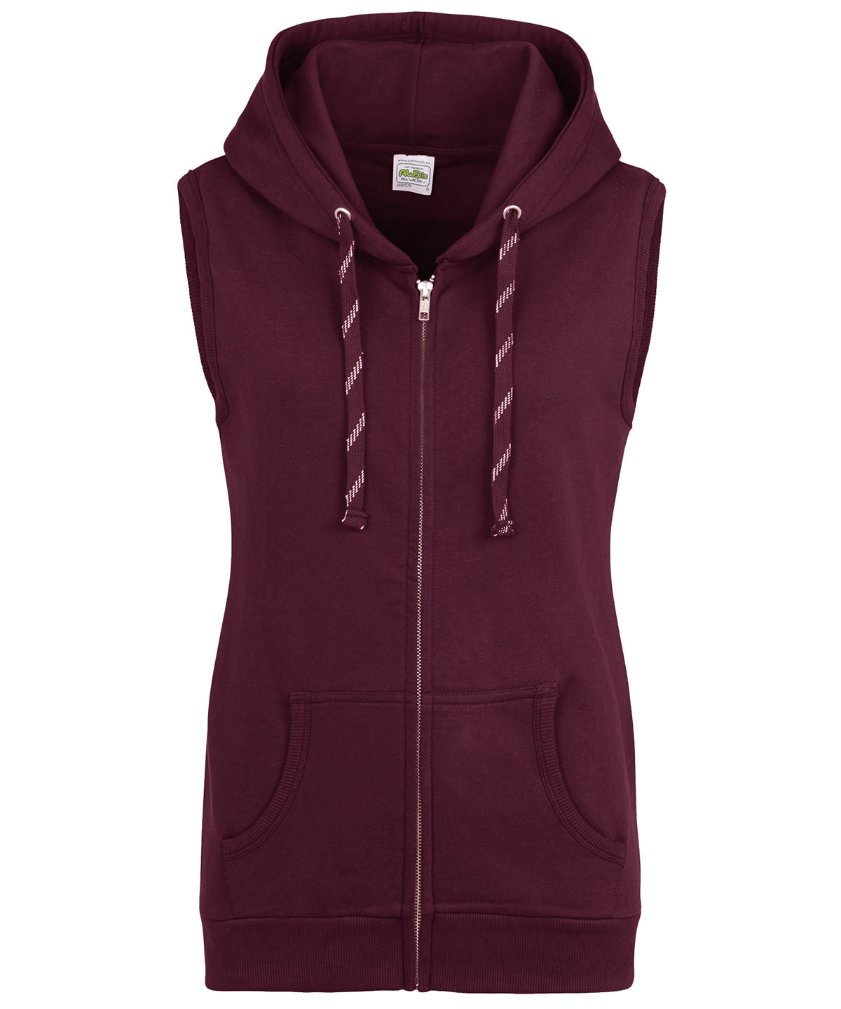 Personalised Hoodies - AWDis Just Hoods Women's sleeveless zoodie
