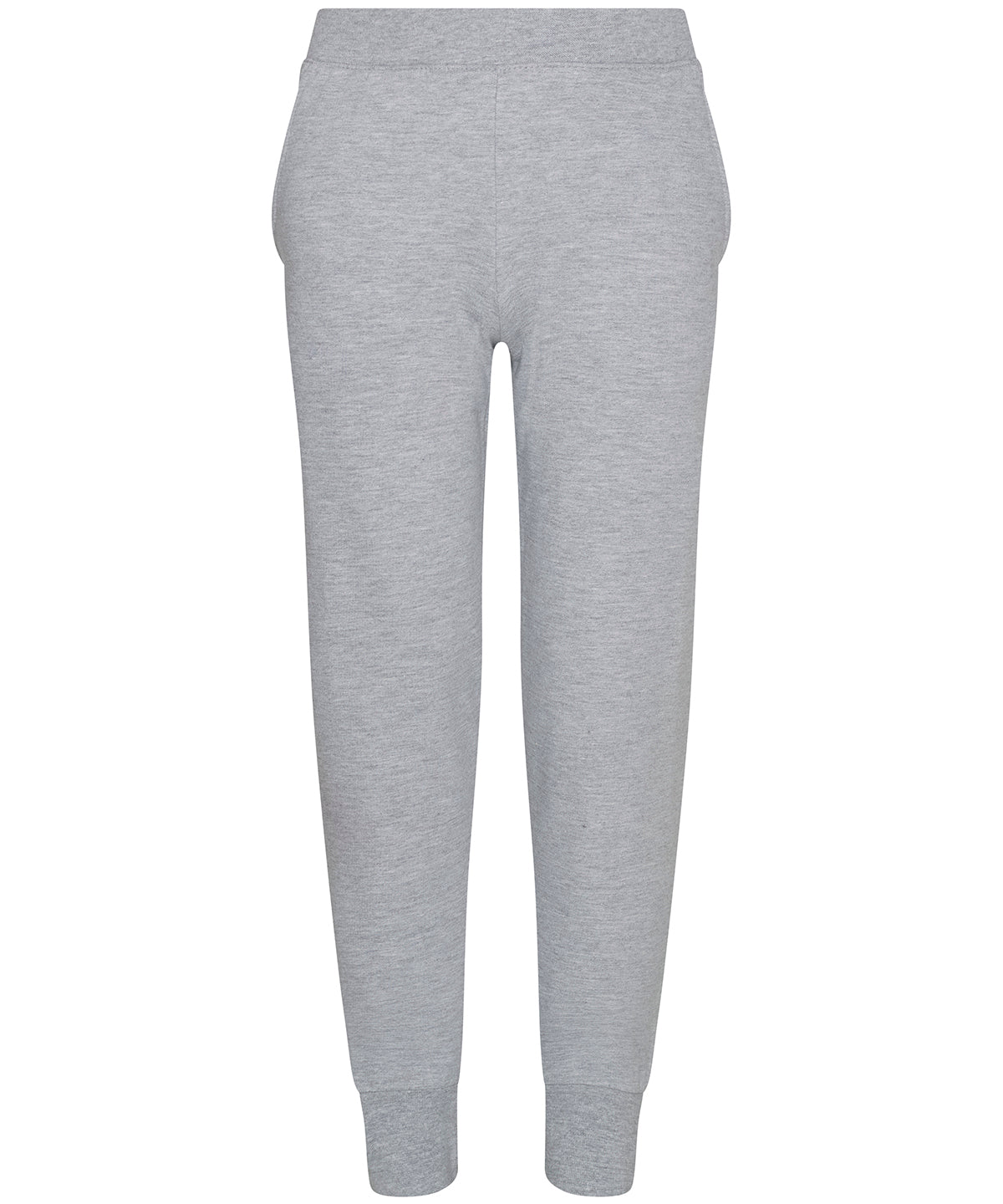 Personalised Sweatpants - Heather Grey AWDis Just Hoods Kids tapered track pants