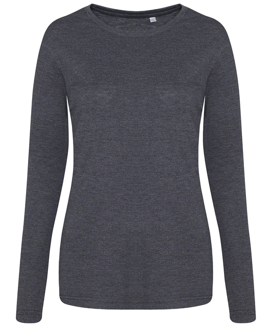 Personalised T-Shirts - AWDis Just T's Women's triblend T long sleeve