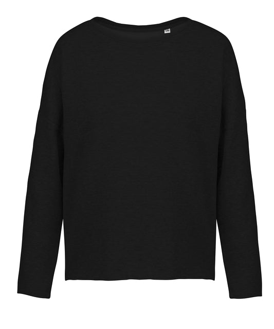 Personalised Sweatshirts - Black Kariban Ladies' oversized sweatshirt