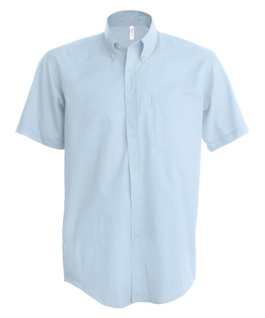 Personalised Shirts - Light Blue Kariban Men's short-sleeved Oxford shirt