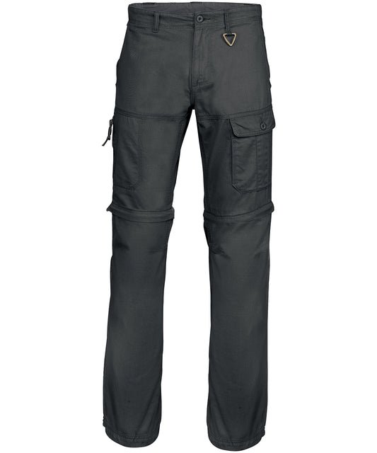 Personalised Trousers - Black Kariban 2-in-1 multi-pocket trousers