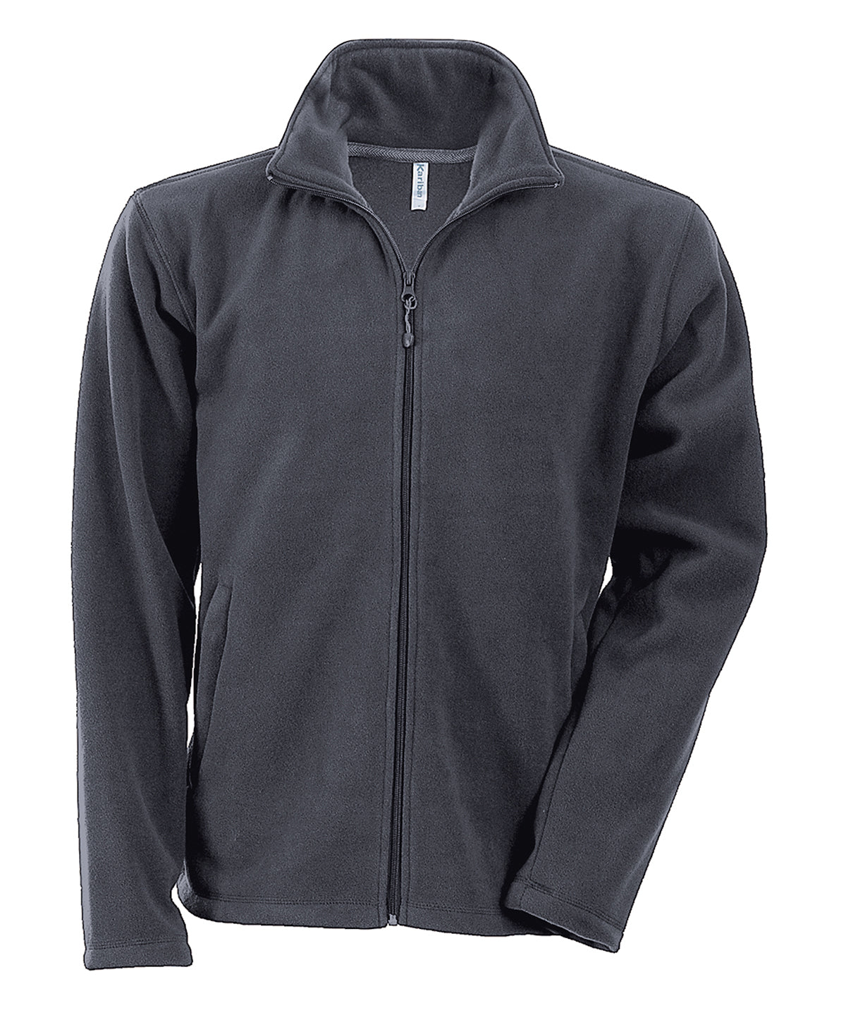 Personalised Jackets - Black Kariban Falco full zip microfleece jacket