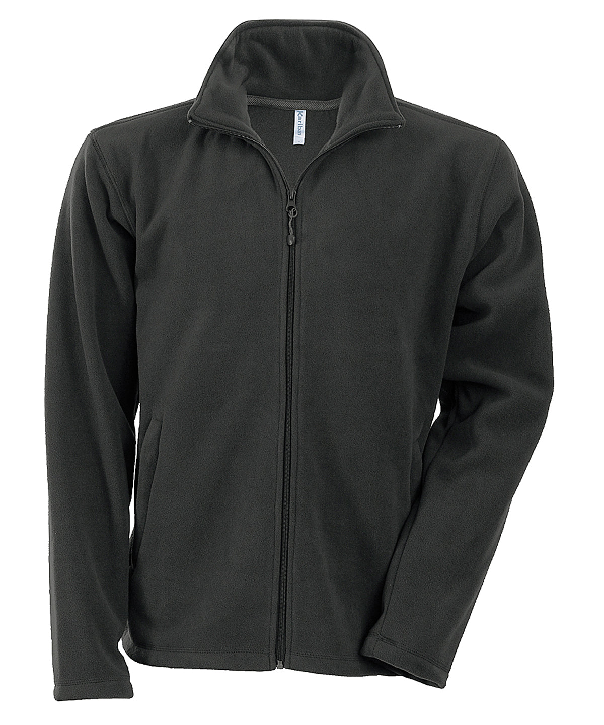 Personalised Jackets - Black Kariban Falco full zip microfleece jacket