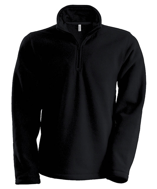 Personalised Body Warmers - Black Kariban Enzo zip neck microfleece jacket