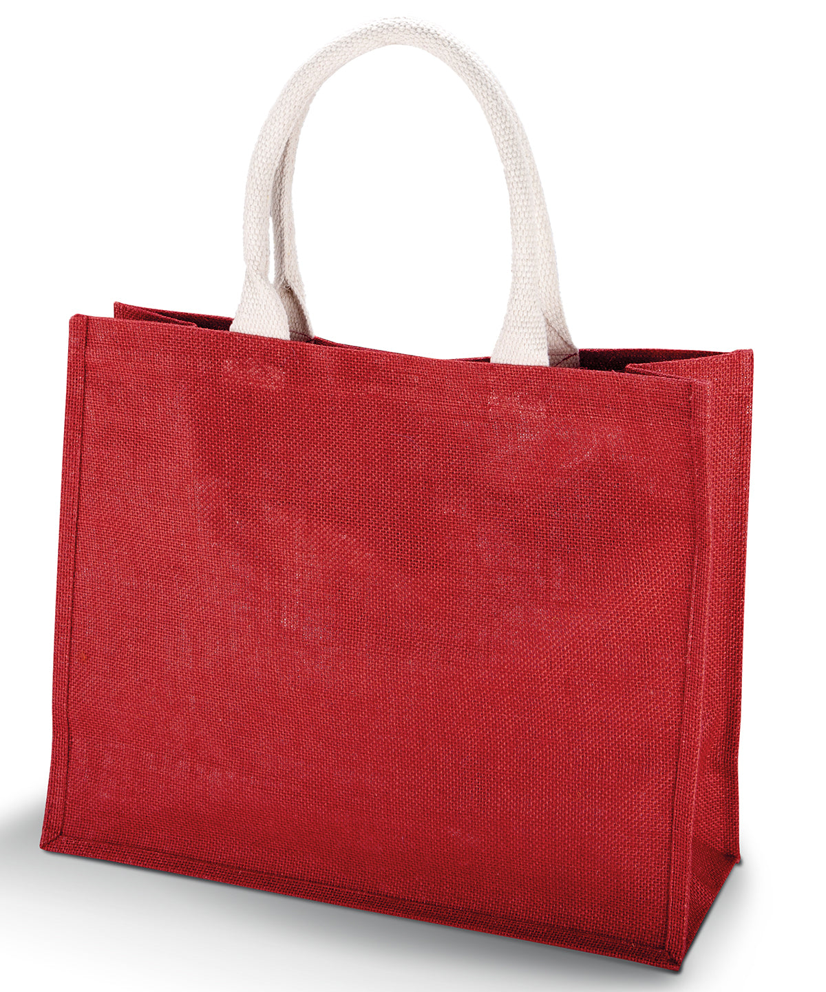 Personalised Bags - Dark Red KiMood Jute beach bag