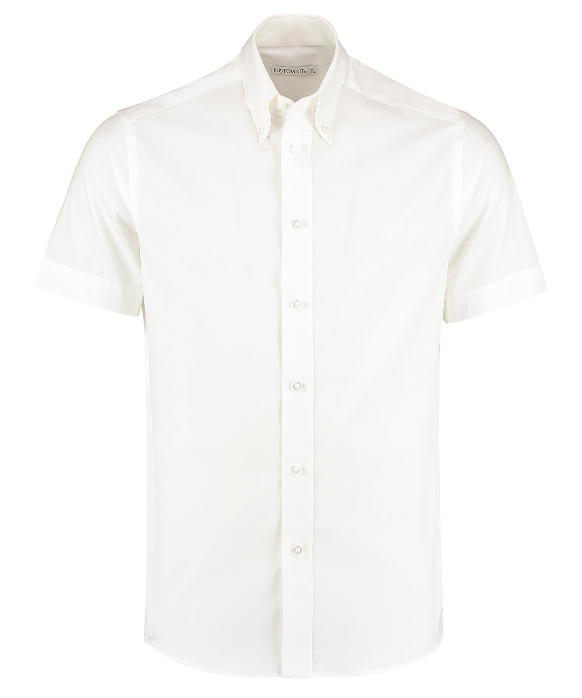 Personalised Shirts - Black Kustom Kit Premium Oxford shirt short-sleeved (tailored fit)