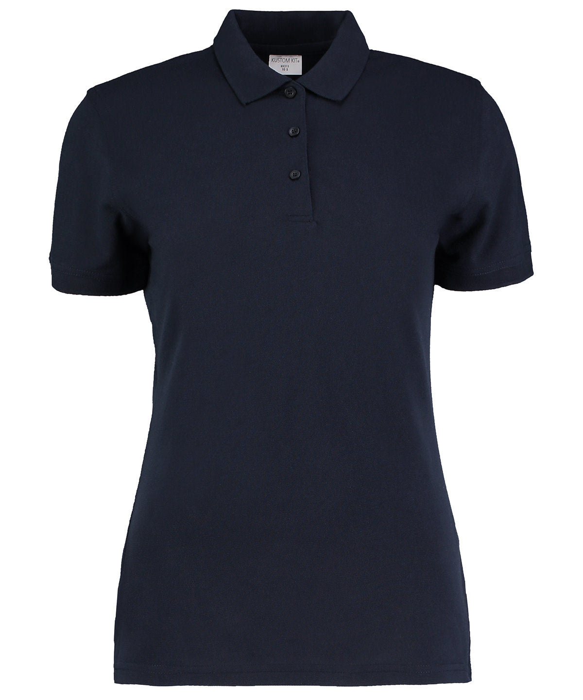 Personalised Polo Shirts - Black Kustom Kit Women's Klassic polo Superwash® 60ºC (slim fit)