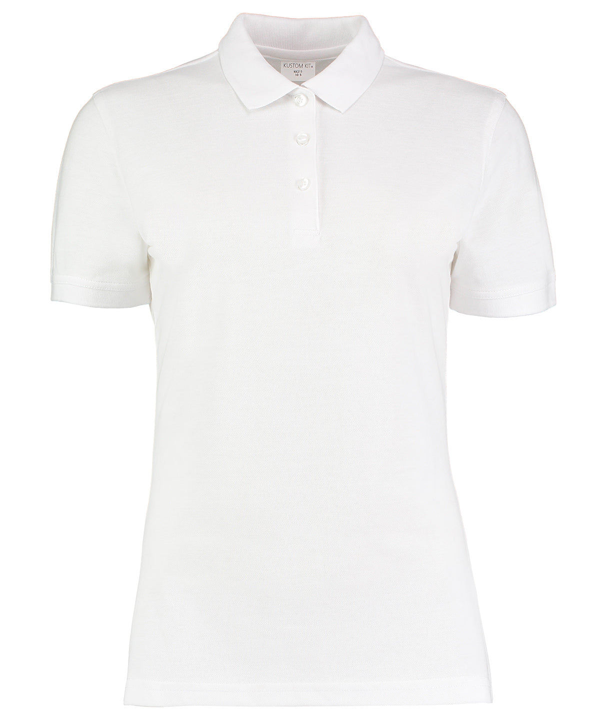 Personalised Polo Shirts - Black Kustom Kit Women's Klassic polo Superwash® 60ºC (slim fit)