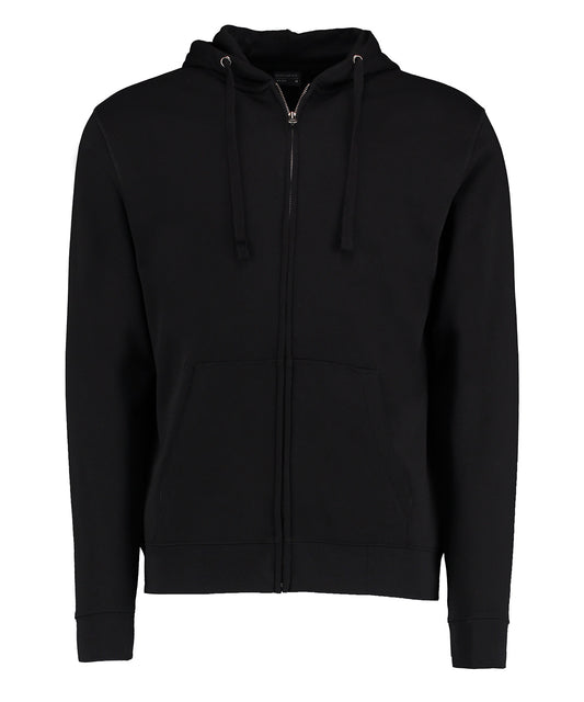 Personalised Hoodies - Black Kustom Kit Klassic hooded zipped jacket Superwash® 60° long sleeve (regular fit)
