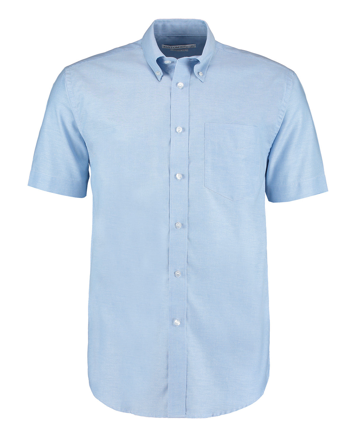 Personalised Shirts - Black Kustom Kit Workplace Oxford shirt short-sleeved (classic fit)