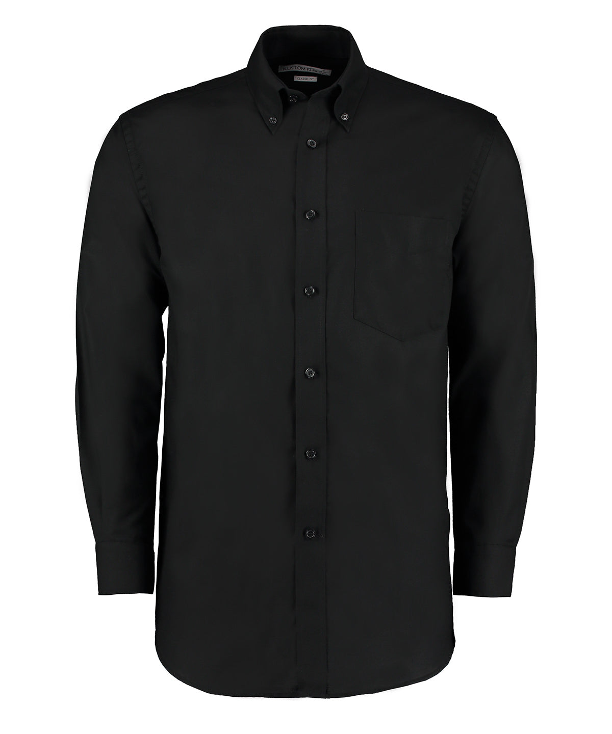 Personalised Shirts - Black Kustom Kit Workplace Oxford shirt long-sleeved (classic fit)
