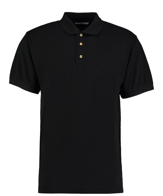 Personalised Polo Shirts - Black Kustom Kit Workwear polo with Superwash® 60°C (classic fit)