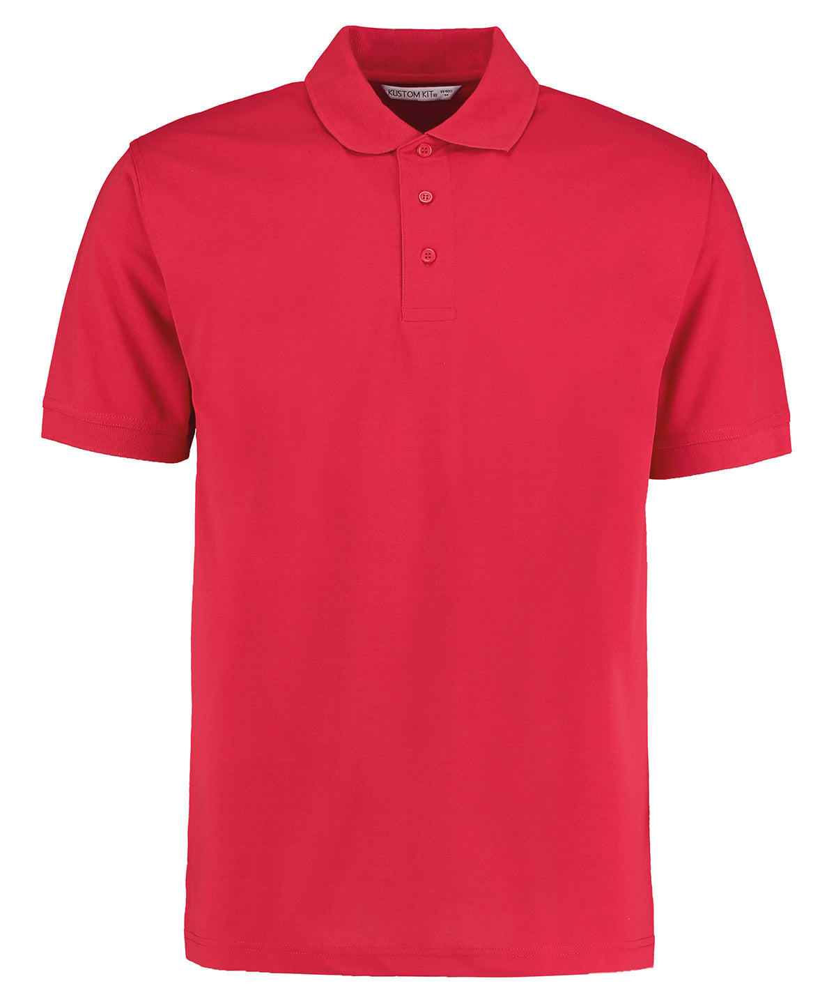 Personalised Polo Shirts - Mid Red Kustom Kit Klassic polo with Superwash® 60°C (classic fit)