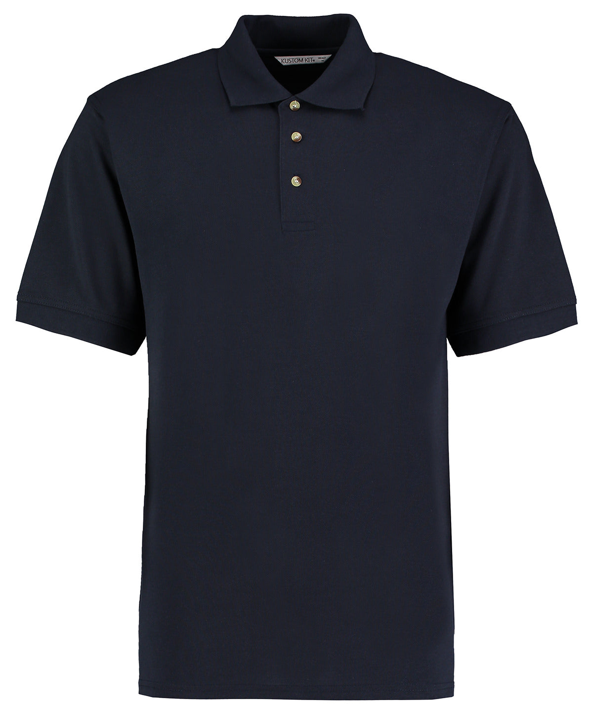 Personalised Polo Shirts - Black Kustom Kit Chunky® polo with Superwash® 60°C (classic fit)