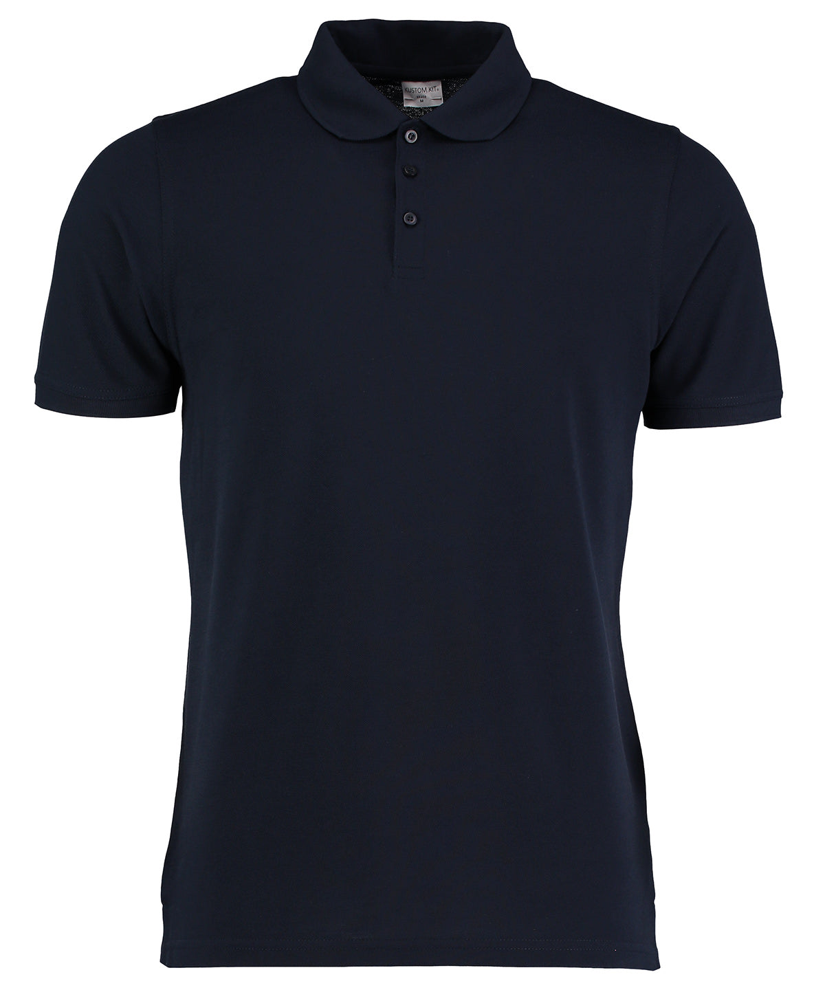 Personalised Polo Shirts - Black Kustom Kit Klassic heavyweight polo superwash® 60°C (slim fit)