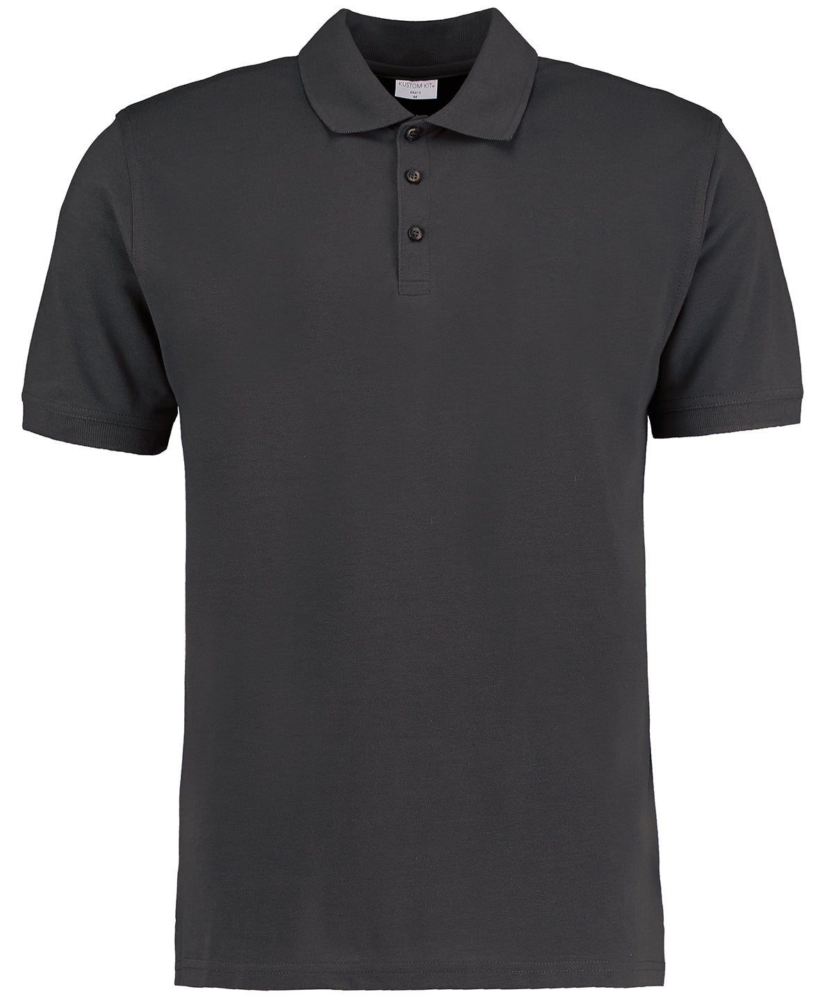 Personalised Polo Shirts - Black Kustom Kit Klassic polo short sleeved Superwash® 60ºC (slim fit)