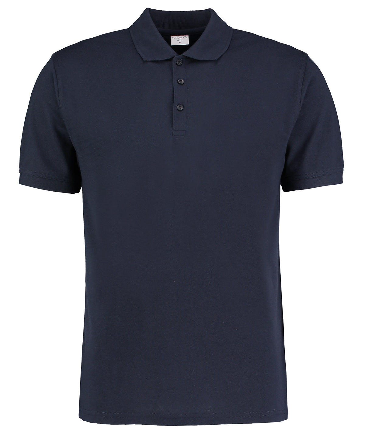Personalised Polo Shirts - Black Kustom Kit Klassic polo short sleeved Superwash® 60ºC (slim fit)