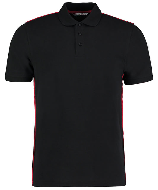 Personalised Polo Shirts - White Kustom Kit Team style slim fit polo shirt