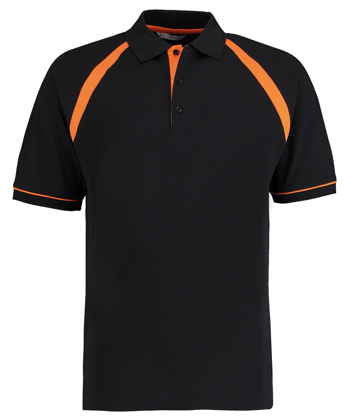 Personalised Polo Shirts - Black Kustom Kit Oak hill polo (classic fit)