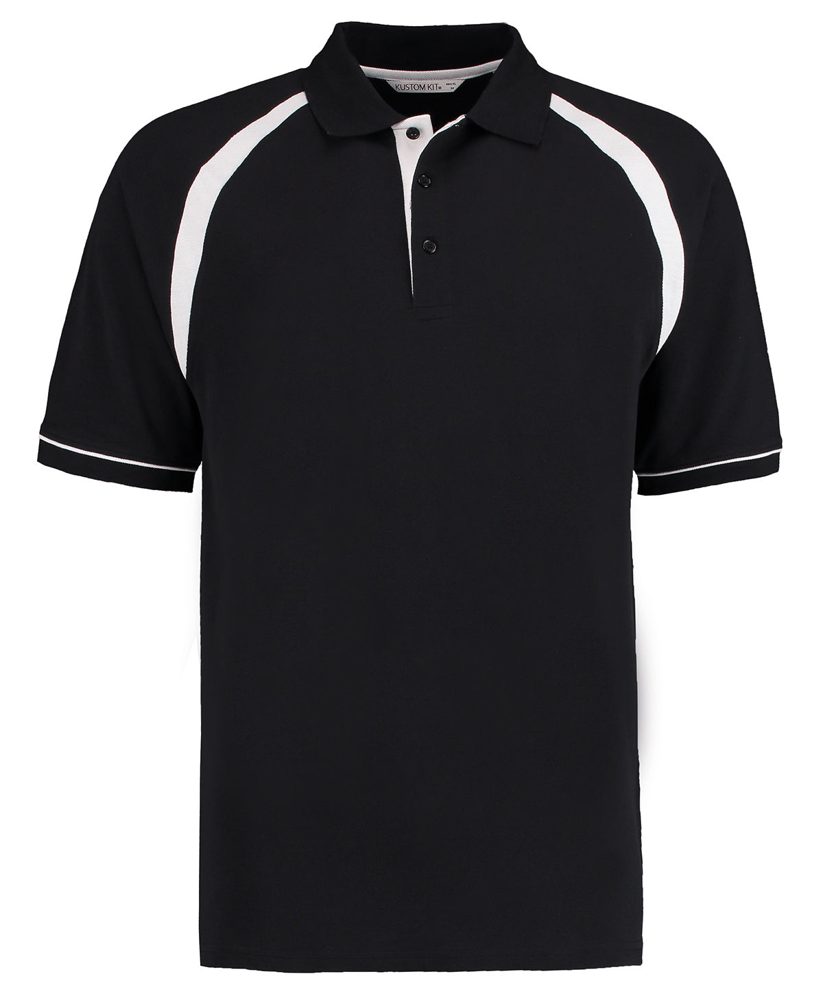 Personalised Polo Shirts - Black Kustom Kit Oak hill polo (classic fit)