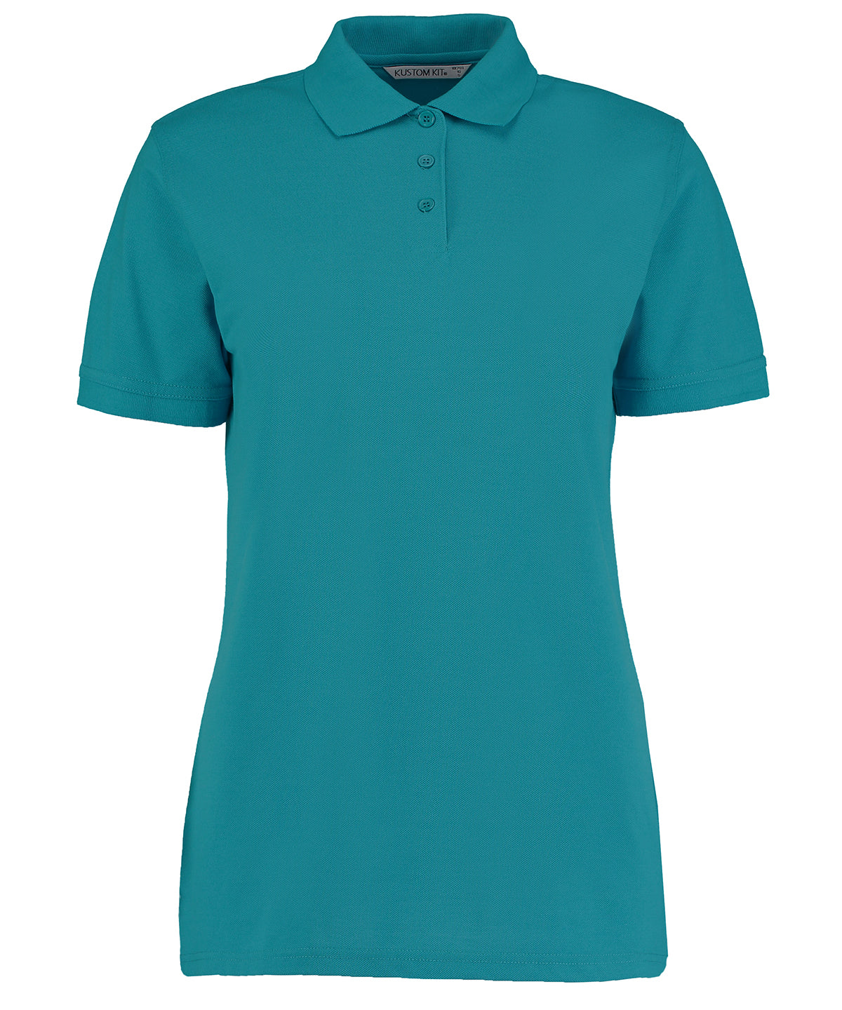 Personalised Polo Shirts - Mid Green Kustom Kit Klassic polo women's with Superwash® 60°C (classic fit)