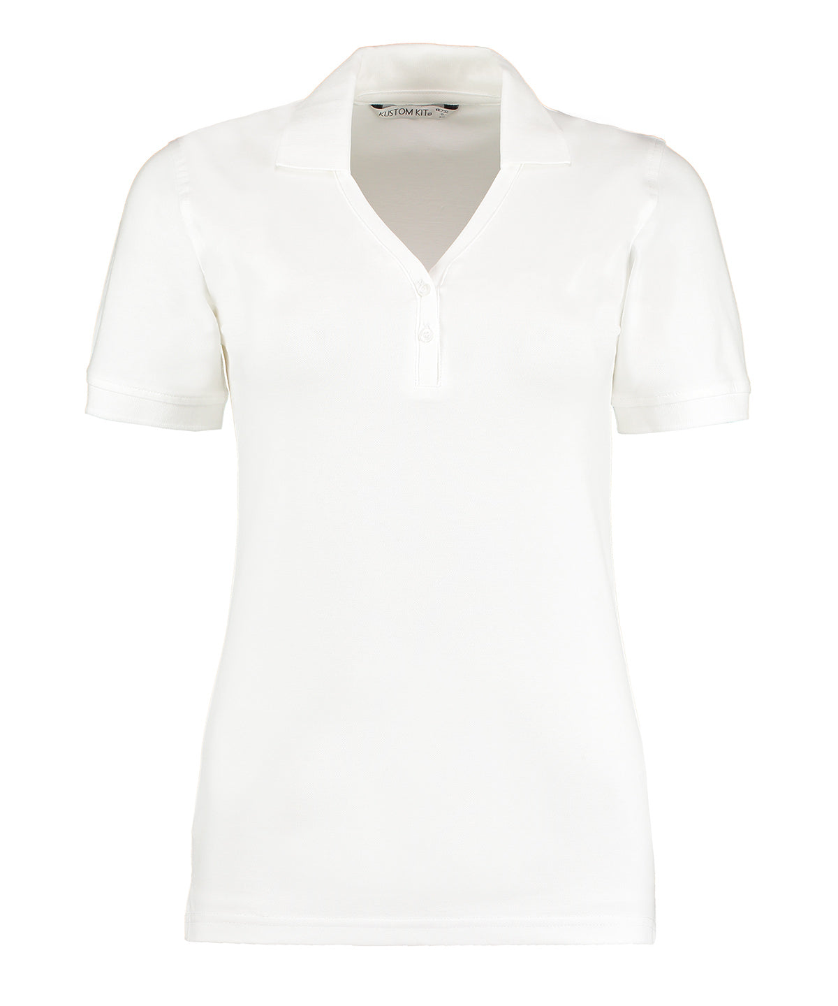 Personalised Polo Shirts - Black Kustom Kit Sophia v-neck polo (regular fit)