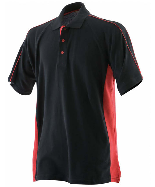 Personalised Polo Shirts - Black Finden & Hales Sports polo
