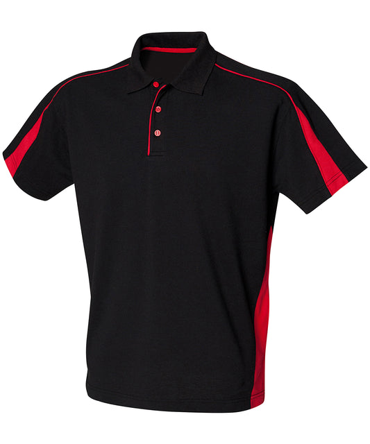 Personalised Polo Shirts - Black Finden & Hales Club polo