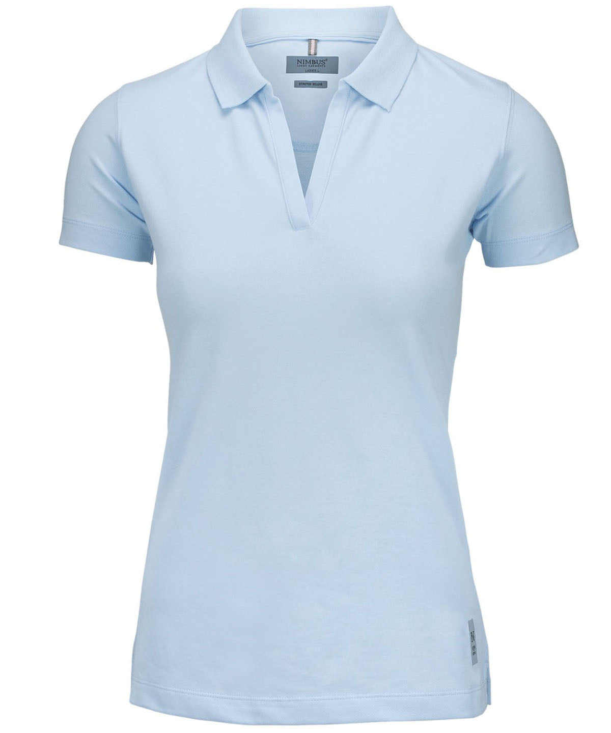 Personalised Polo Shirts - Dark Grey Nimbus Women’s Harvard v-neck – stretch deluxe polo
