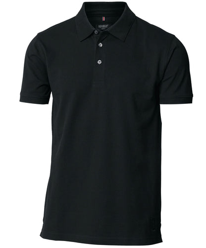 Personalised Polo Shirts - Black Nimbus Harvard classic – stretch deluxe polo