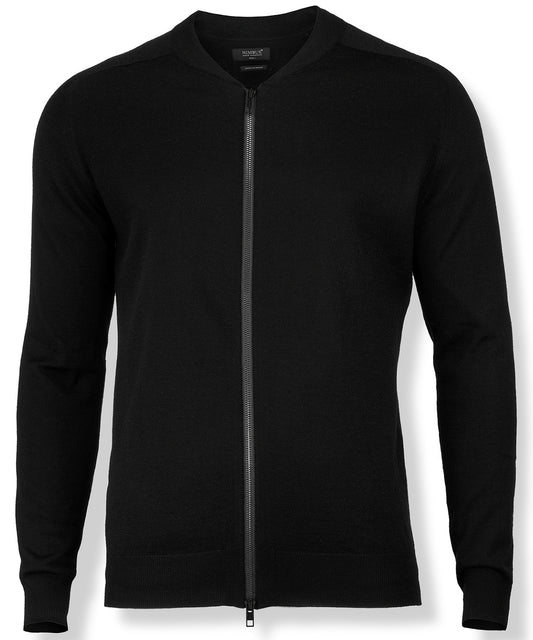 Personalised Cardigans - Black Nimbus Phoenix – luxurious merino blend cardigan