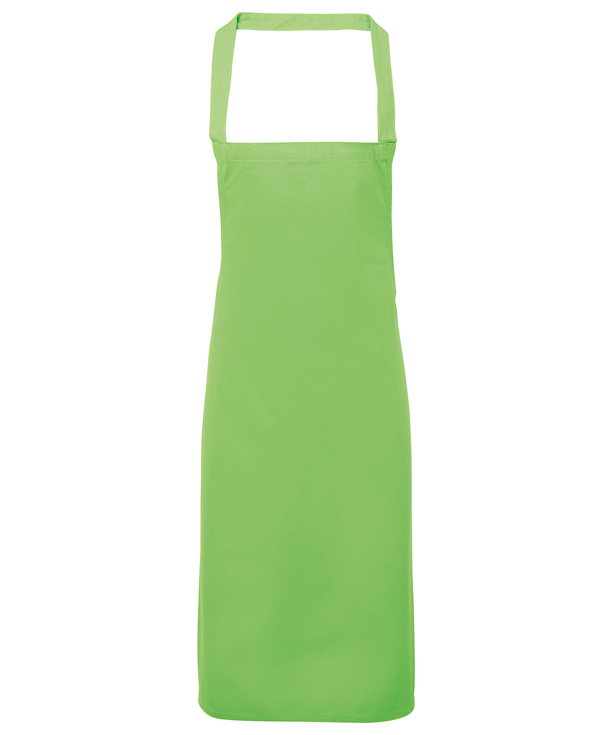 Personalised Aprons - Mid Green Premier 100% Organic Cotton Bib Apron