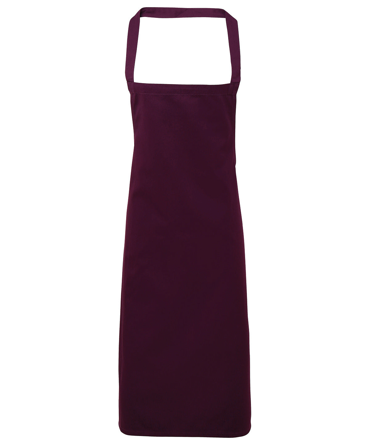 Personalised Aprons - Dark Purple Premier 100% Organic Cotton Bib Apron