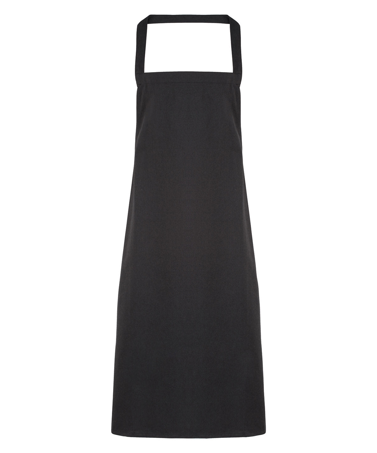 Personalised Aprons - Black Premier 100% Organic Cotton Bib Apron