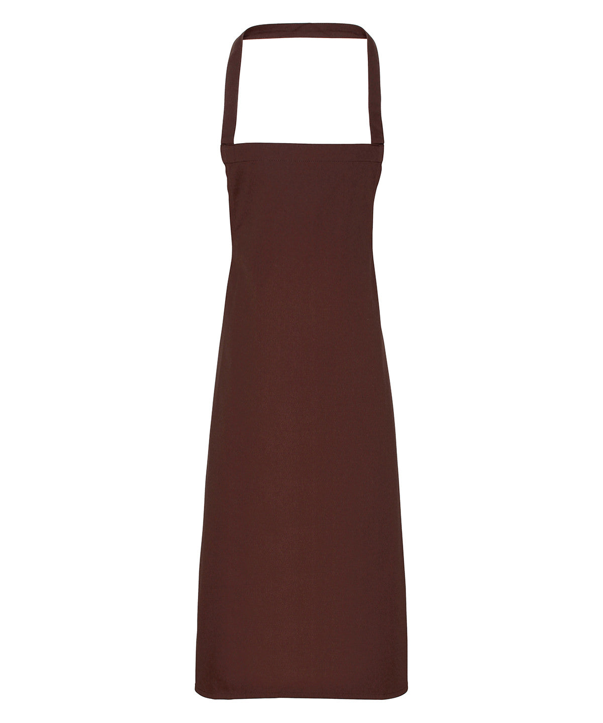 Personalised Aprons - Dark Brown Premier 100% Organic Cotton Bib Apron