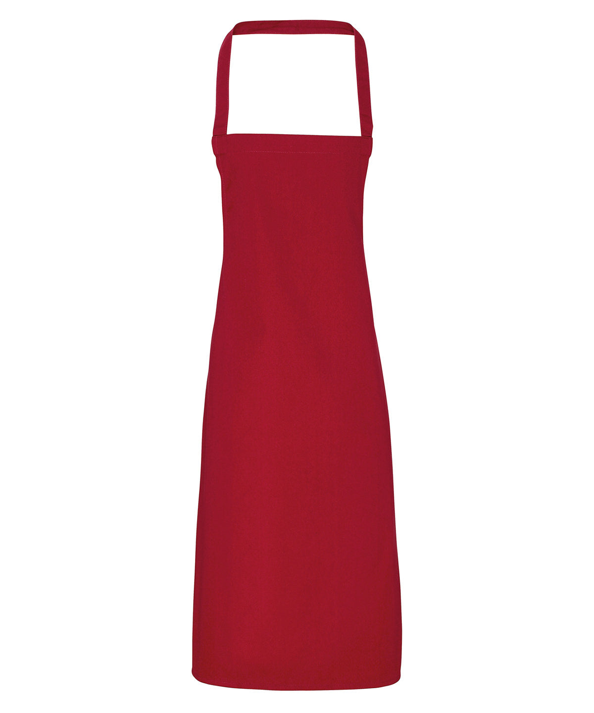 Personalised Aprons - Burgundy Premier 100% Organic Cotton Bib Apron