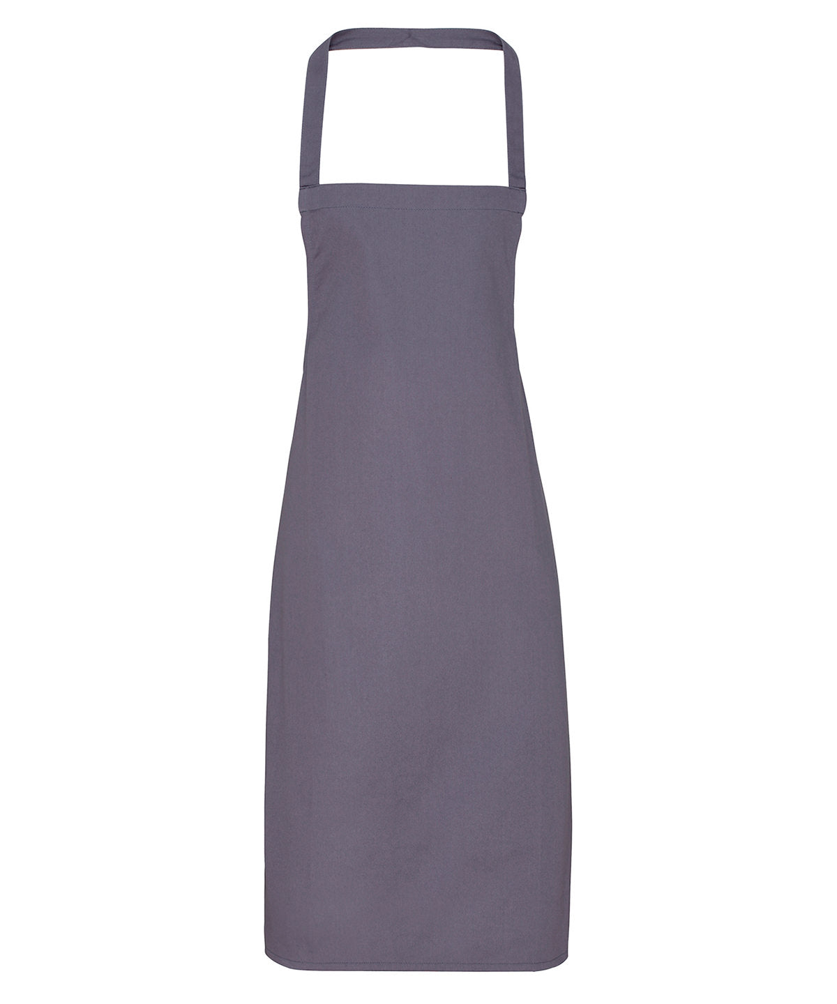 Personalised Aprons - Dark Grey Premier 100% Organic Cotton Bib Apron