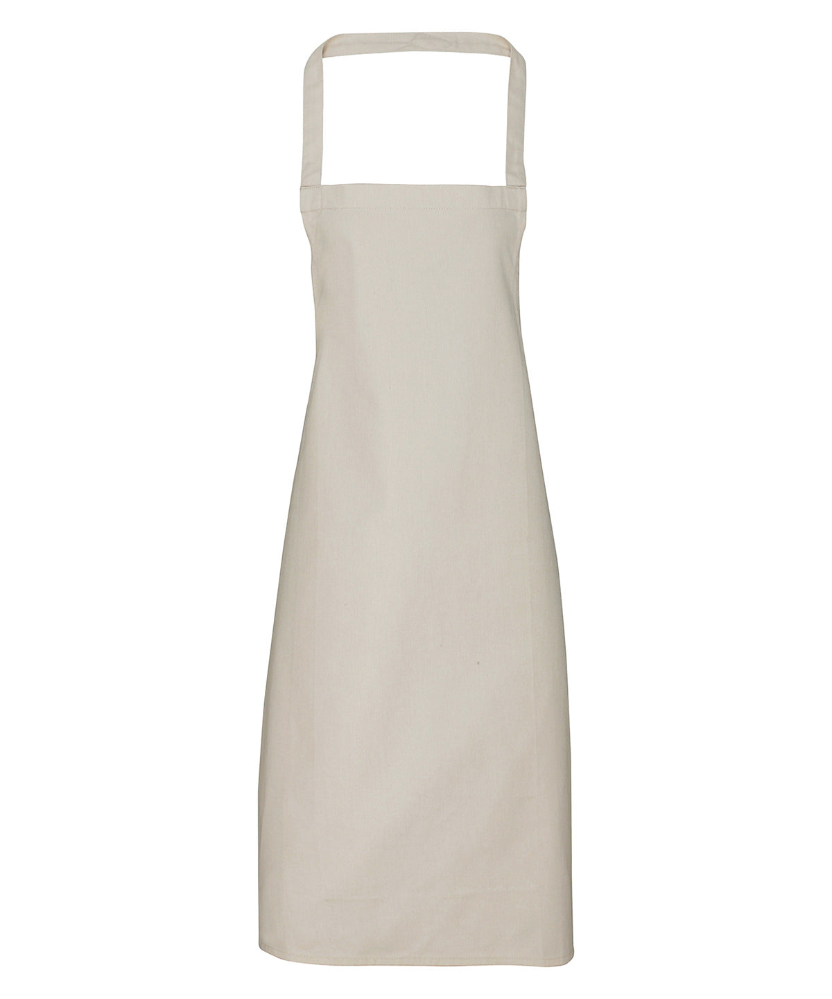 Personalised Aprons - Natural Premier 100% Organic Cotton Bib Apron