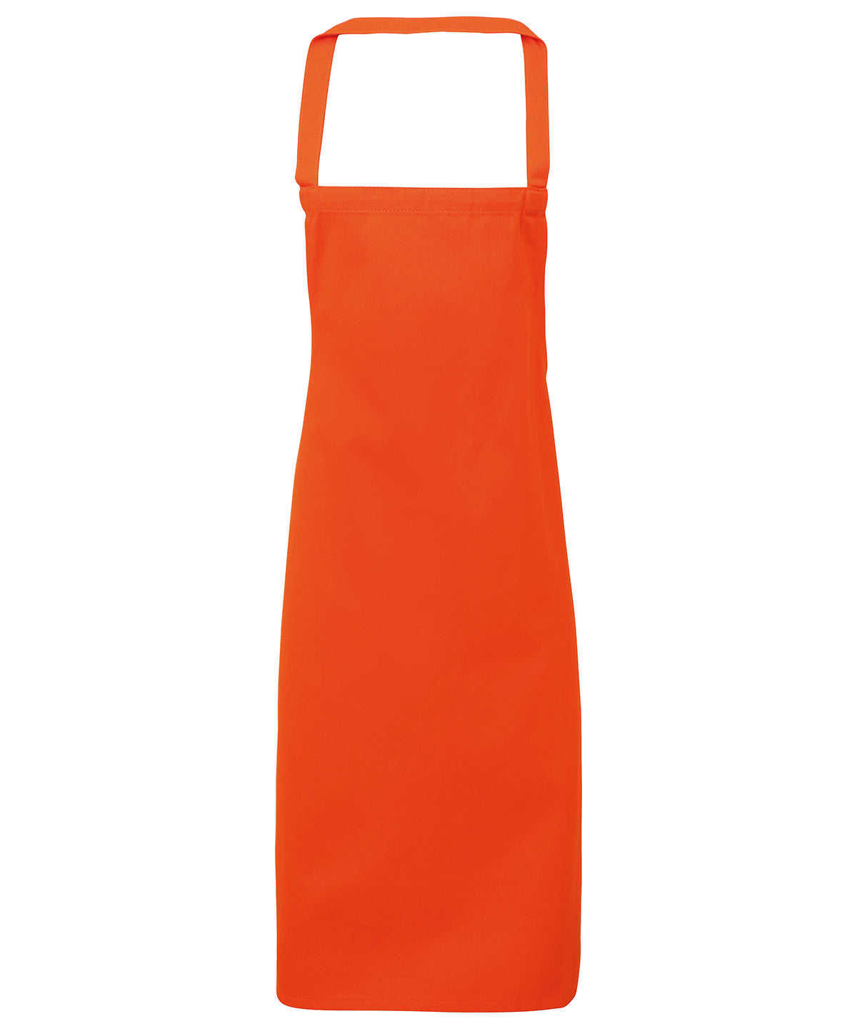 Personalised Aprons - Mid Orange Premier 100% Organic Cotton Bib Apron