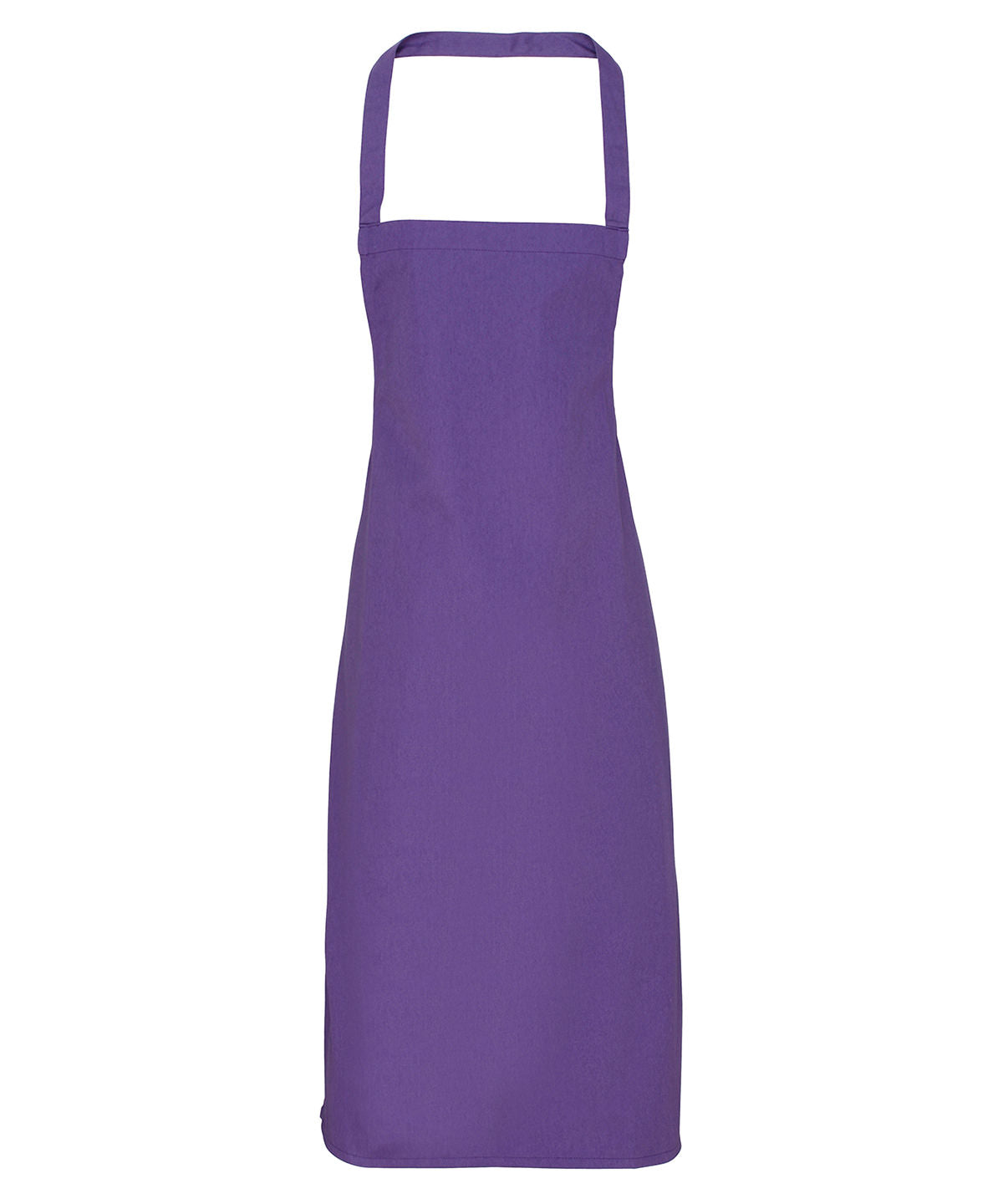 Personalised Aprons - Mid Purple Premier 100% Organic Cotton Bib Apron